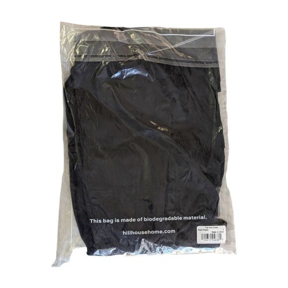 Hill House Ruffled Ana Dress Black Poplin sz S NWT Summer Cottagecore - Picture 8 of 12